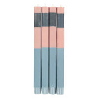 British Colour Standard Abstract Multi-coloured Eco Candles 4 Pack Set